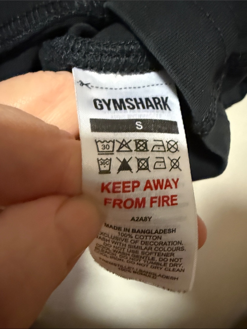Gymshark Black Racerback Tank Top with Logo Tag - Picture 4 of 4